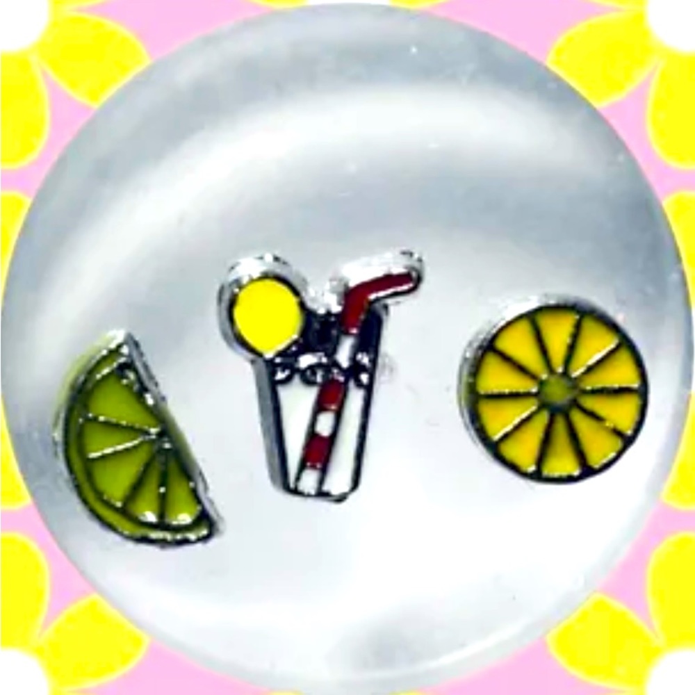 🍋 LEMOMADE LOVER FLOATING LOCKET CHARMS 🍋